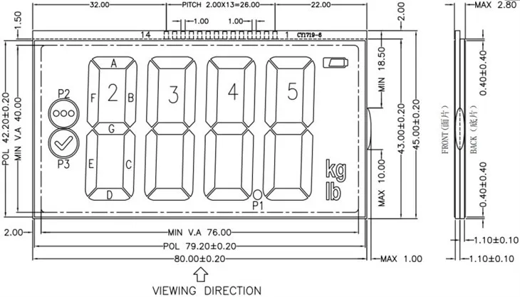 4 Digit Weight Scale Lcd Display 4 Digit Weight Scale Lcd Display