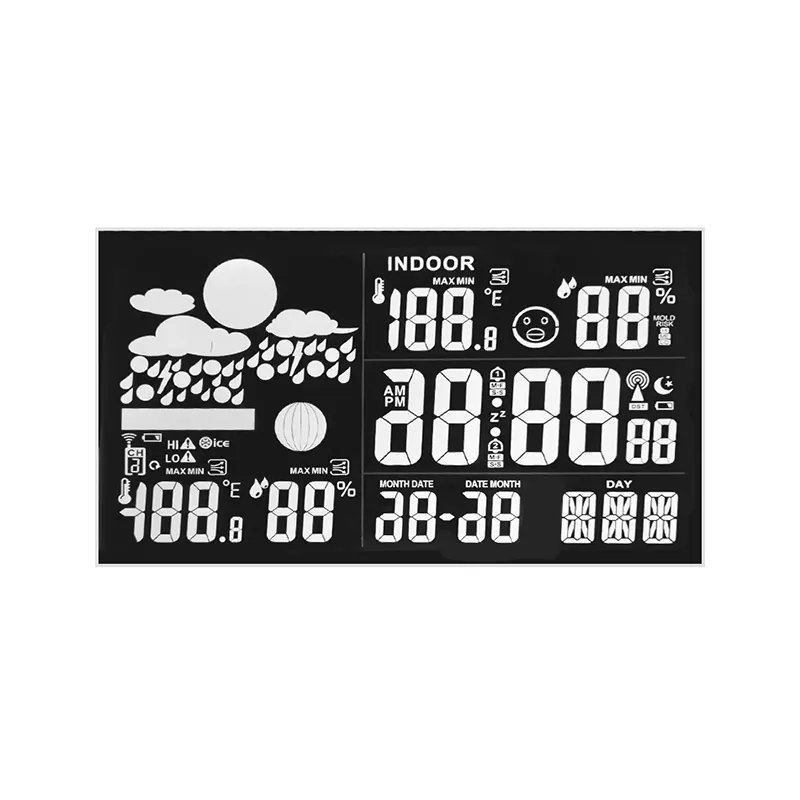 Layar LCD 4 digit 7 segmen